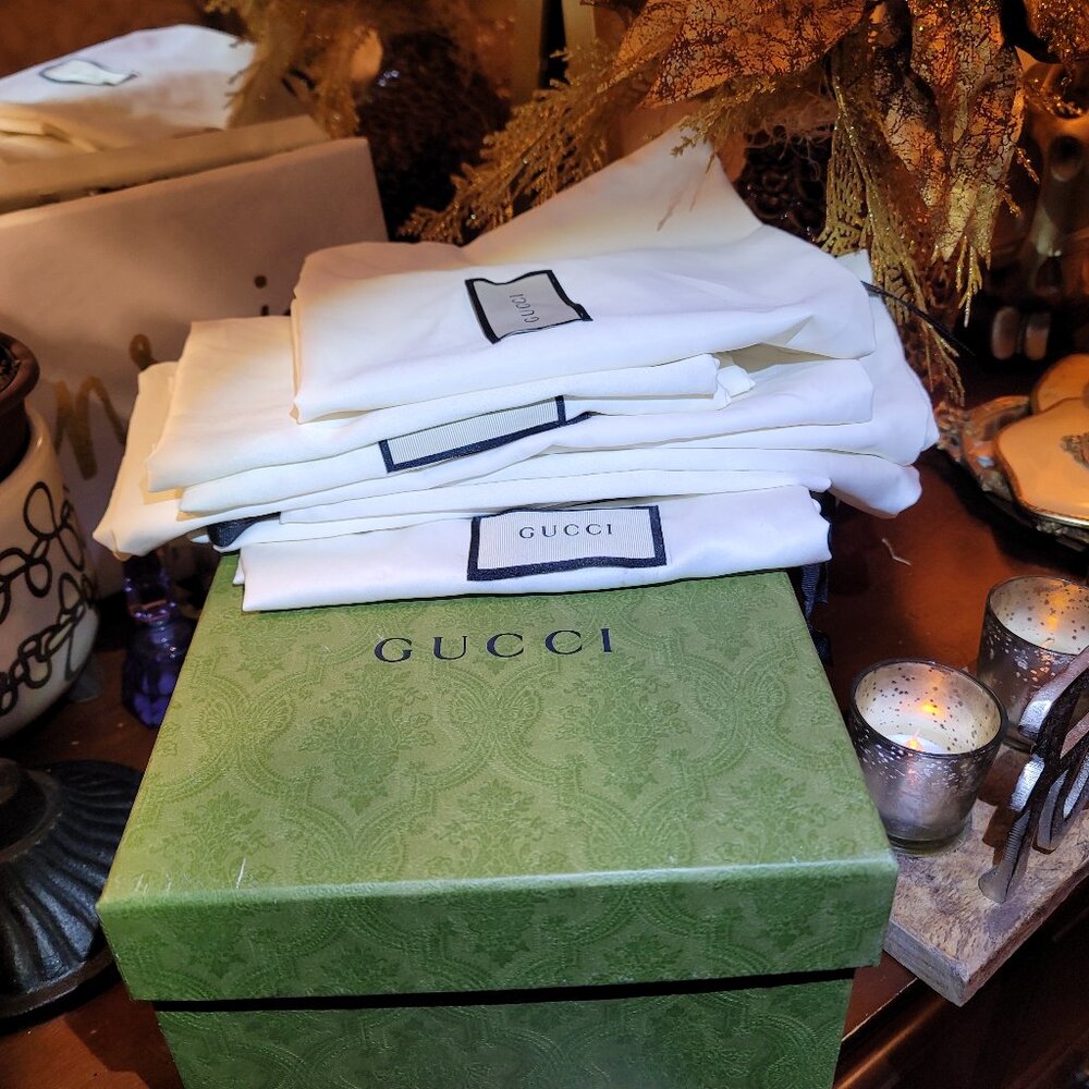 Gucci dust bag and boxes individual